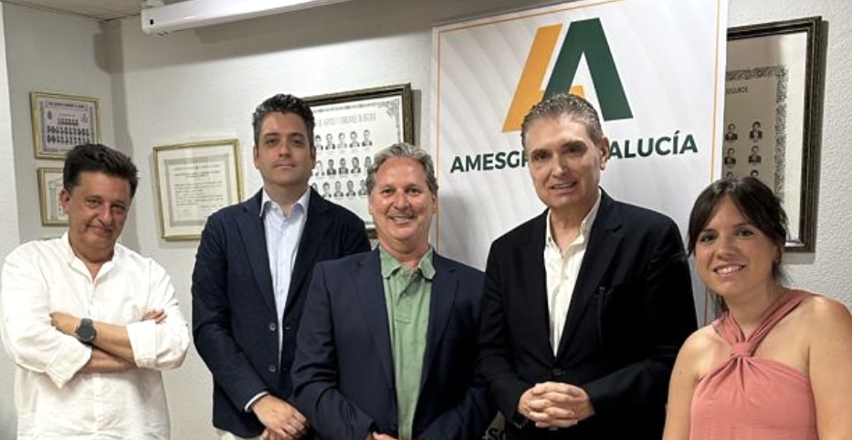 Juan Antonio Marín presidente de Fecor, visita Amesgra